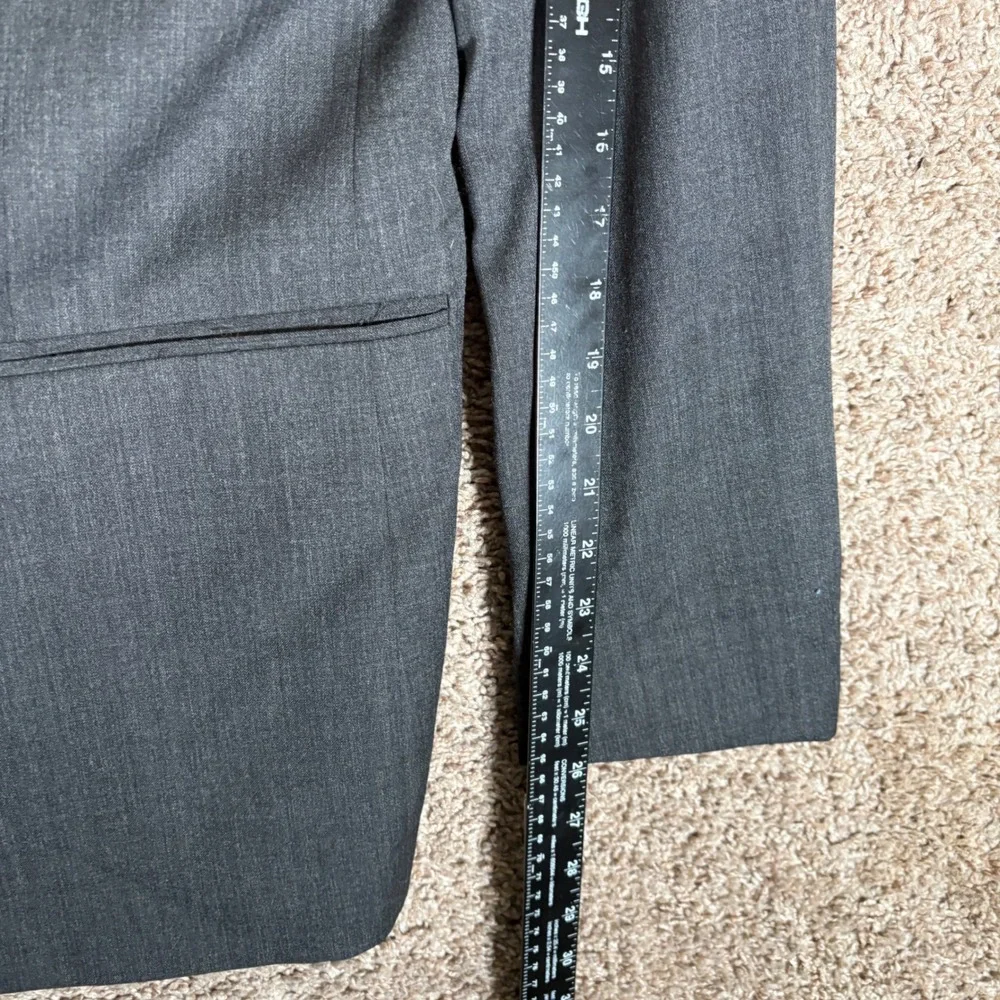 Banana Republic Mens 44R Tailored Slim Fit Grey Wool Blend Blazer Jacket